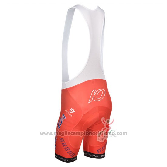 2014 Abbigliamento Ciclismo Katusha Bianco e Rosso Manica Corta e Salopette